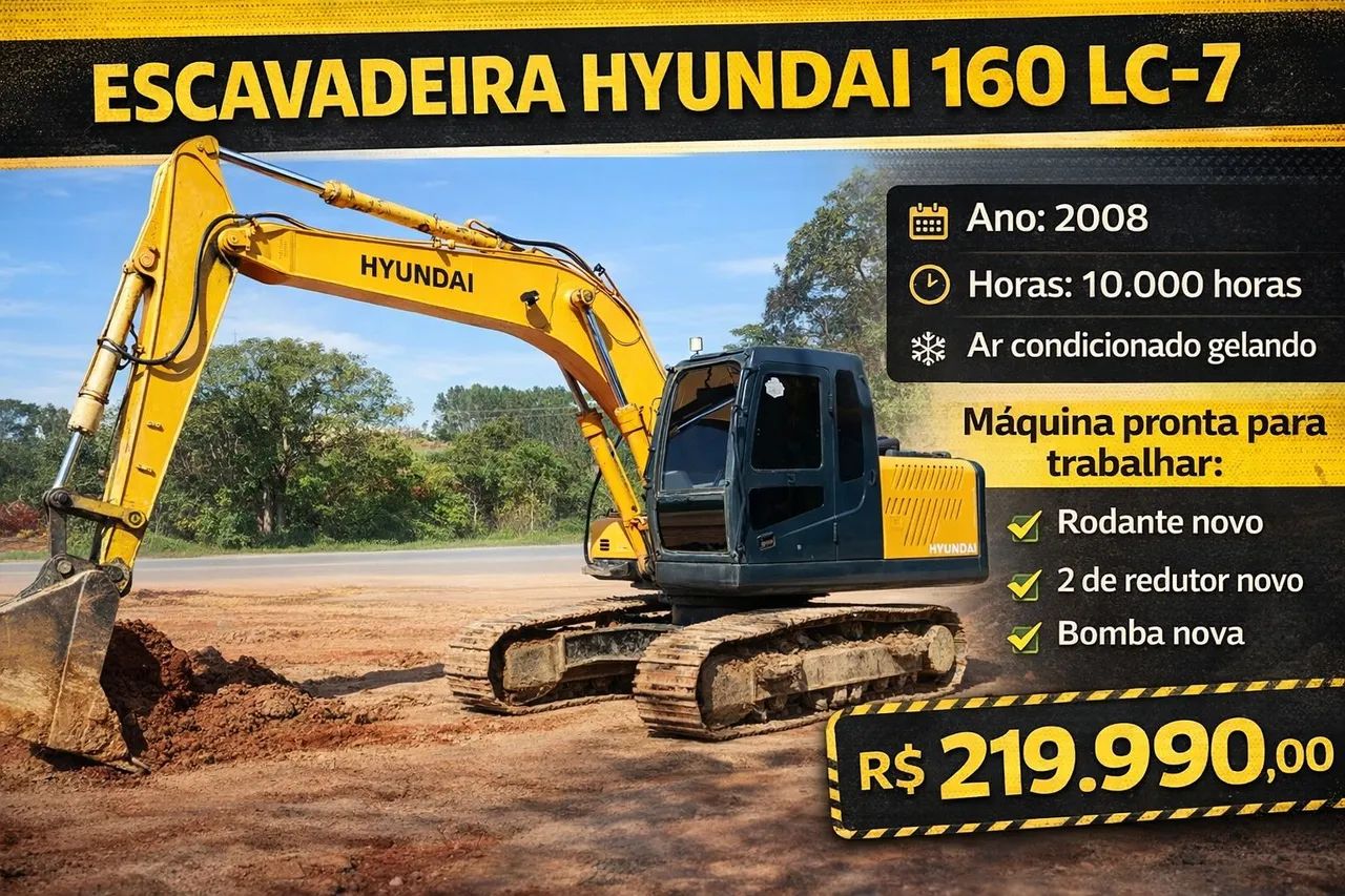 Escavadeira Hidráulica Hyundai Rolex 160LC-7