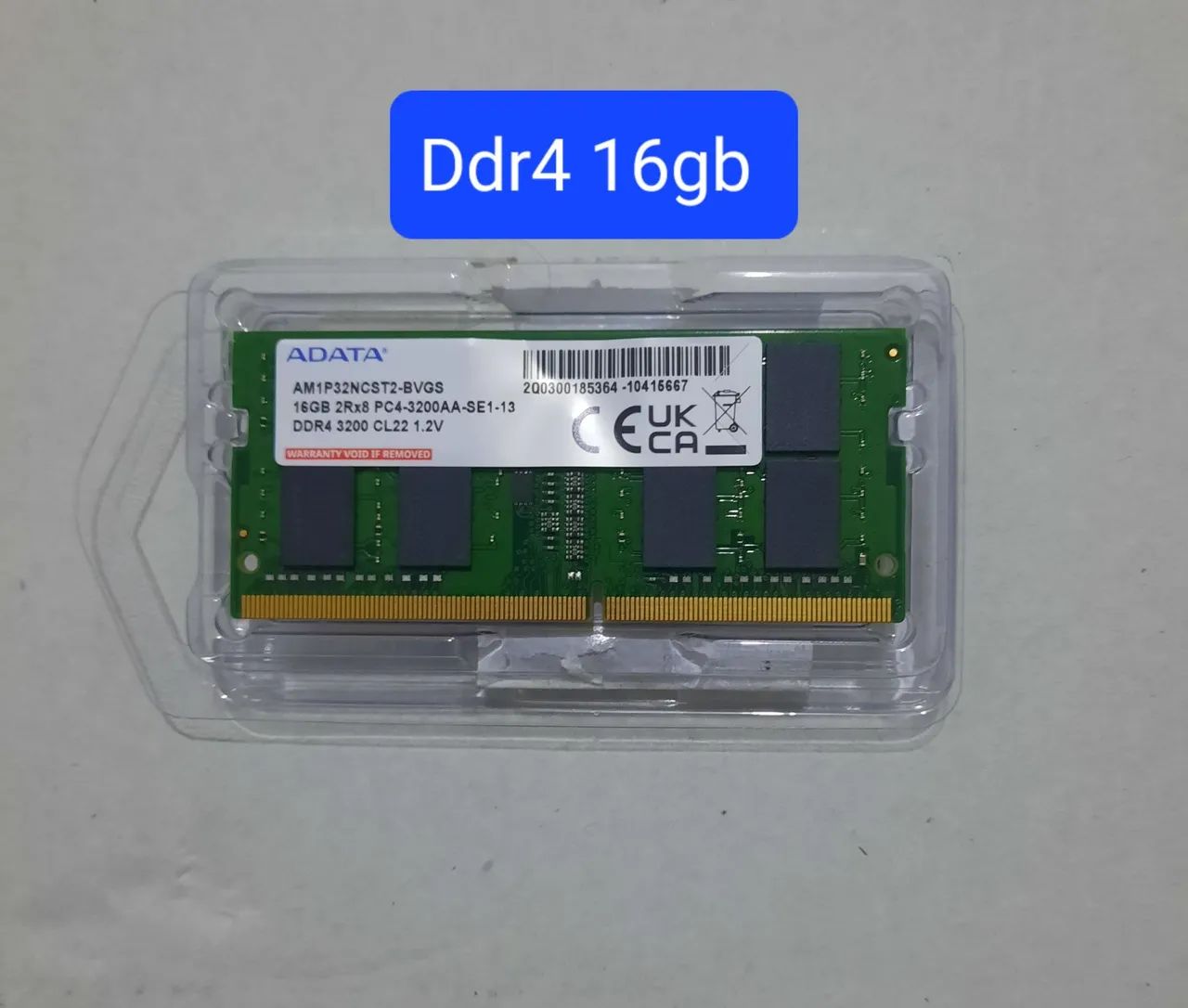 Memória notebook ddr4 16gb 