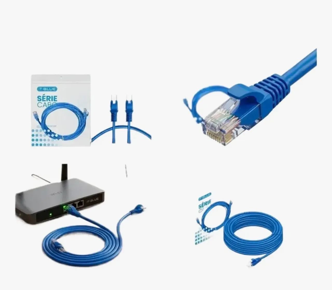 Cabo de rede Cat 5 30 metros com RJ45 - Foto 4