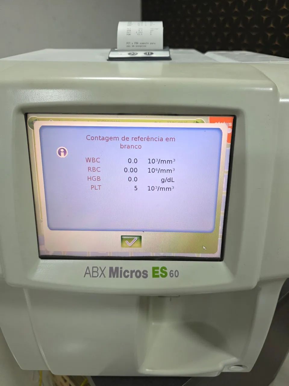 Analisador hematologico micros 60 ES