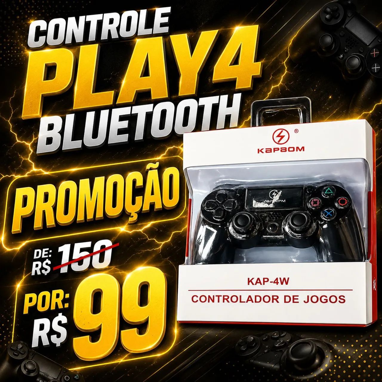 Promoção Controle play 4 bluetooth 
