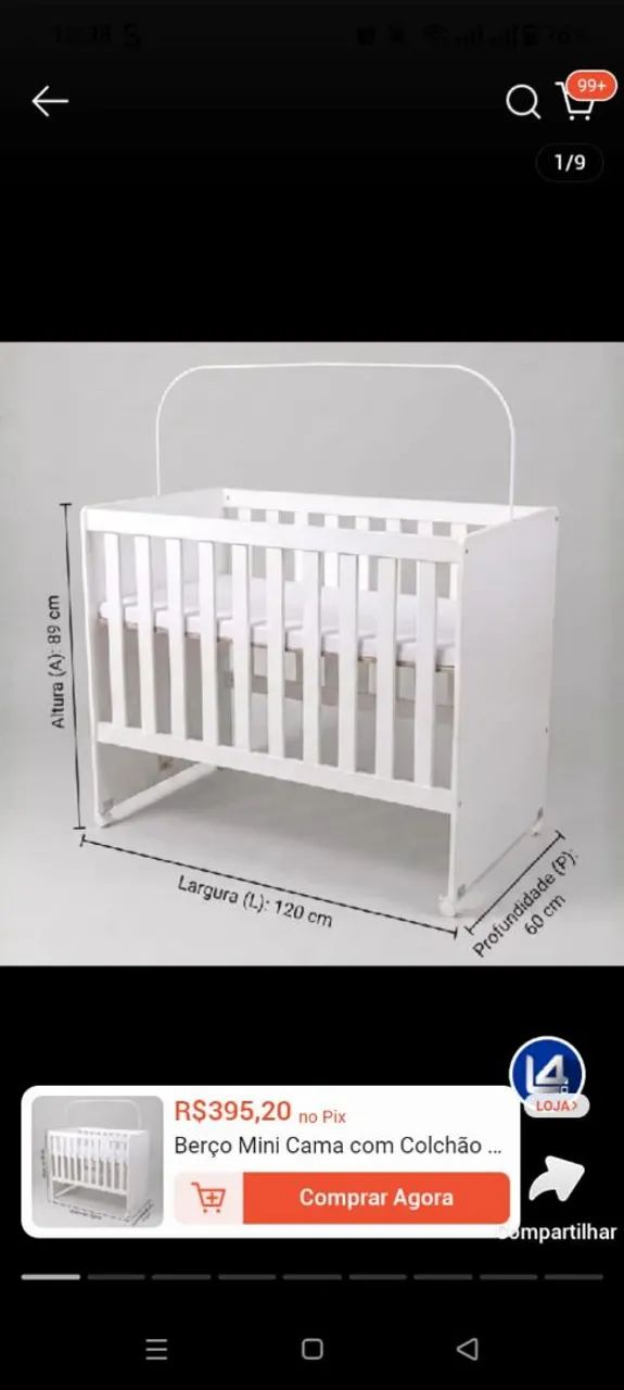 Berço, Mini cama.