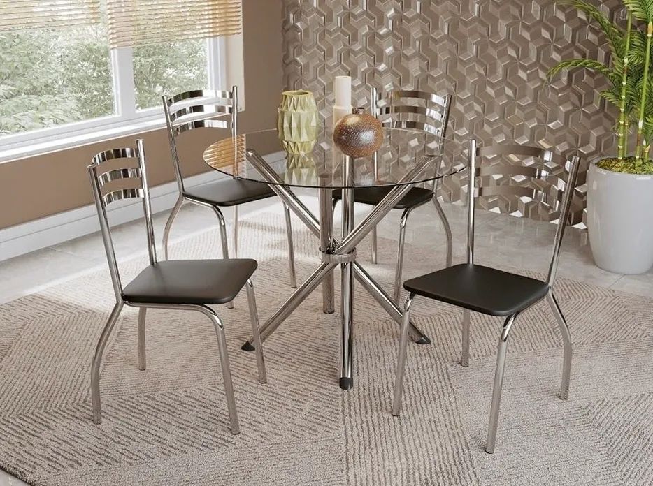 Mesa de Jantar com 4 cadeiras - Promoção 