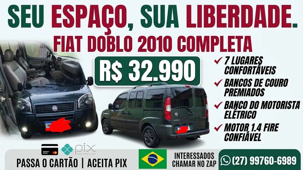 Fiat Doblo Doblo ELX 1.4 mpi Fire Flex 8V 4p 2010