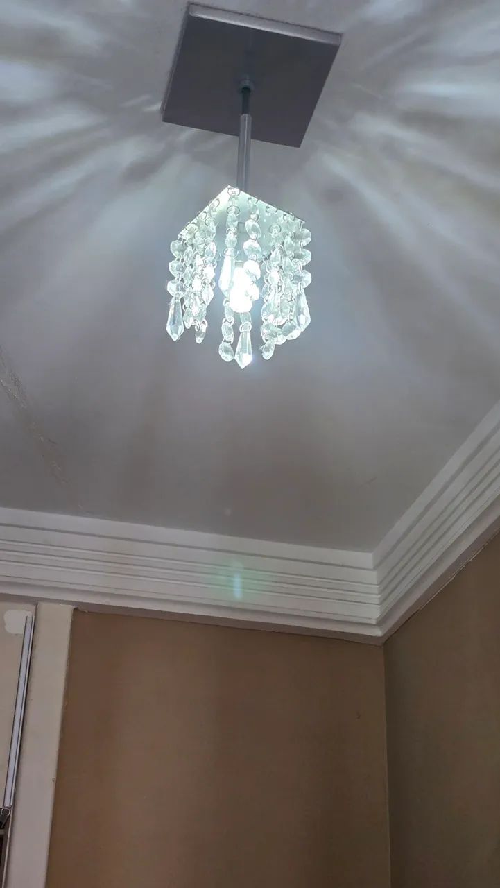 Luminária de cristal de vidro  e Metal  - Foto 2