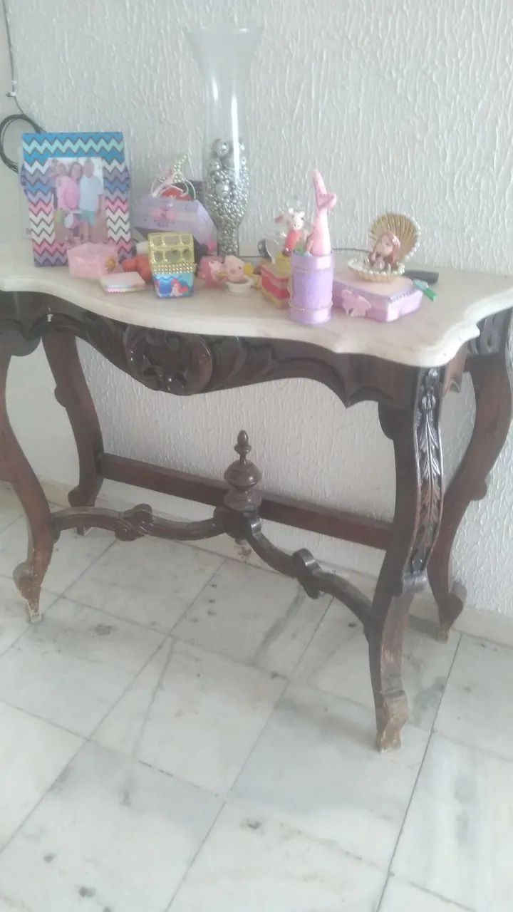 AnpRador todo bordado de madeira e a base de mármore bordada  - Foto 2