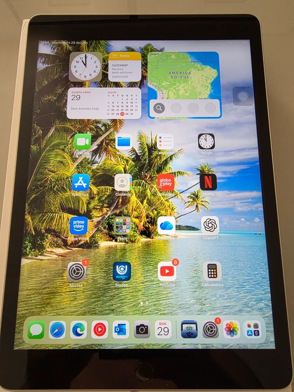 Apple iPad 9 64gb prata c/capa, teclado e mouse. Novinho. - Foto 3