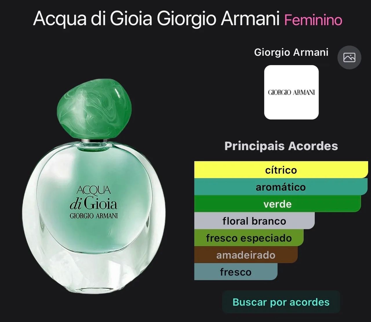 Perfume Acqua Di Gioia Tester  - Foto 3