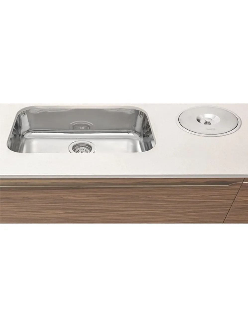 CUBA TRAMONTINA PRIME ALTO BRILHO Nº 2 56X34X17CM * ACO INOX VALV Ø 3 1/2  * - Foto 4