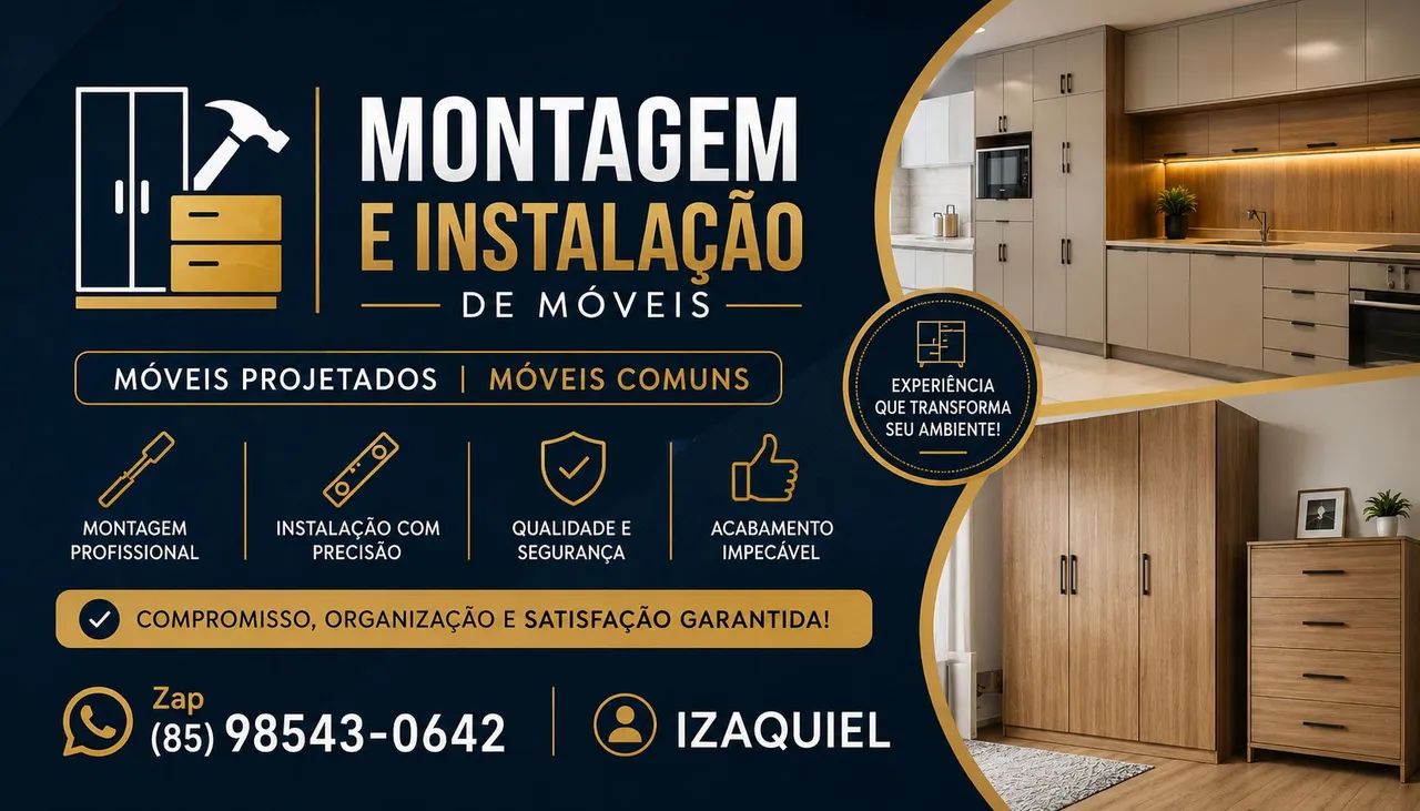 Montador e Reforma de móveis projetados 