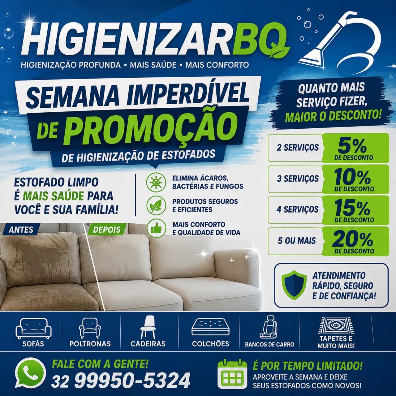 Higienização de Estofados