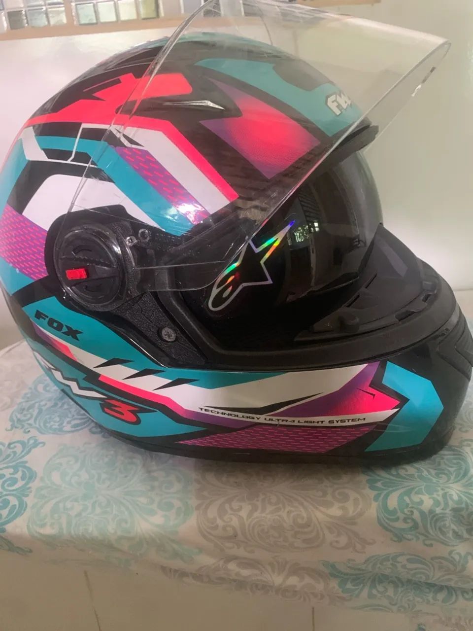 Capacete fw3 com óculos interno 