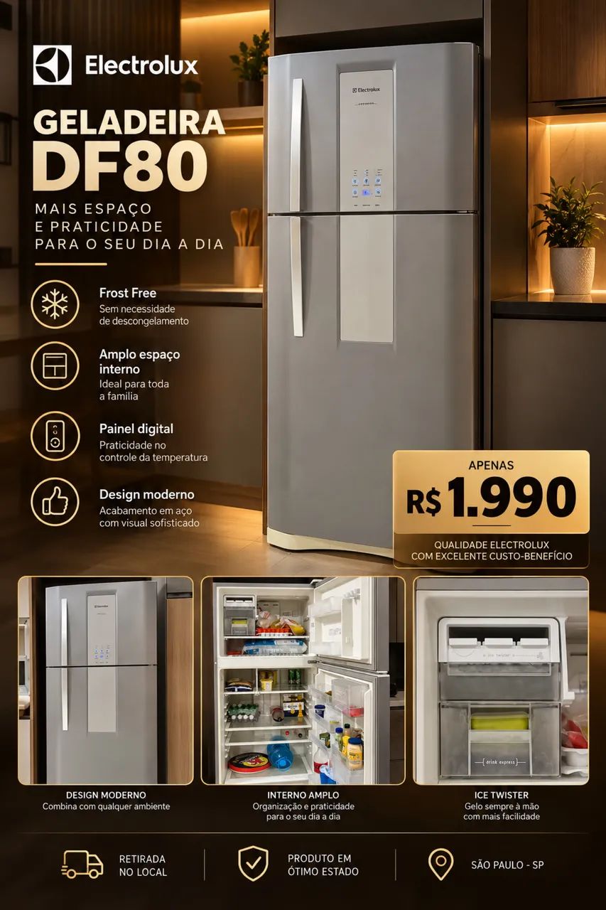 Geladeira Eletrolux Df80