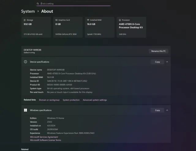 PC GAMER RTX 3050 8GB - 16GB RAM - 1TB PC: -AMD 4700s 8 Nucleos 16 threads clock boost até - Foto 4
