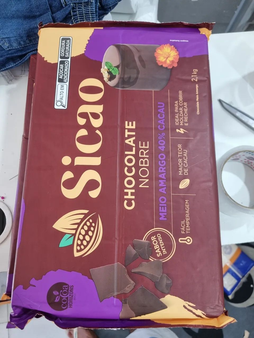 Chocolate barra 