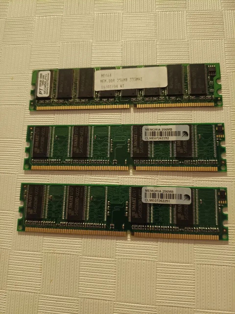 Pente de memória DDR 256mb