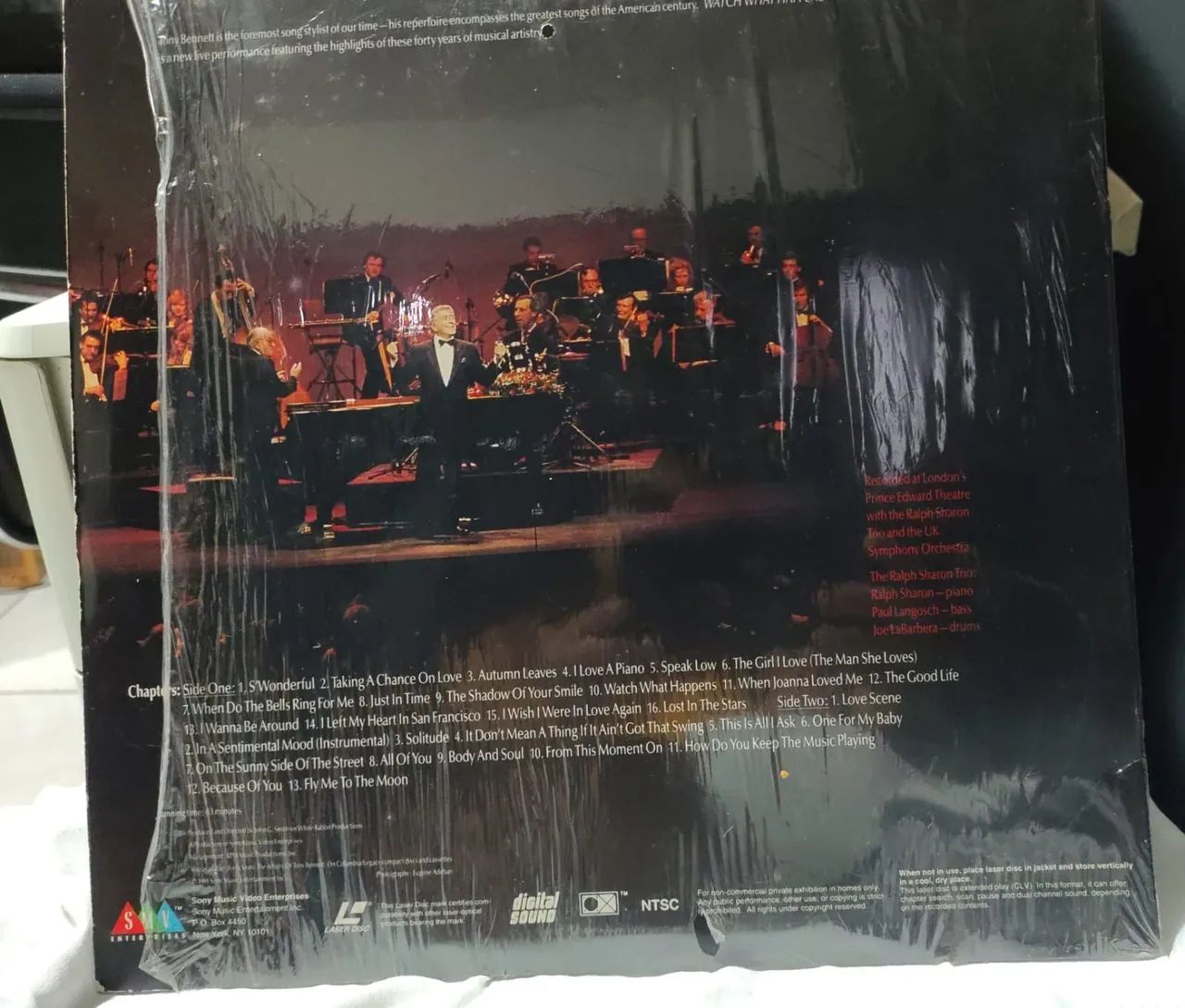 LaserDisc Tony Bennett Live: Watch What Happens - Foto 2
