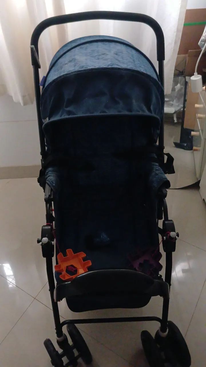Carrinho Bebê Cosco Reverse Azul - Foto 2