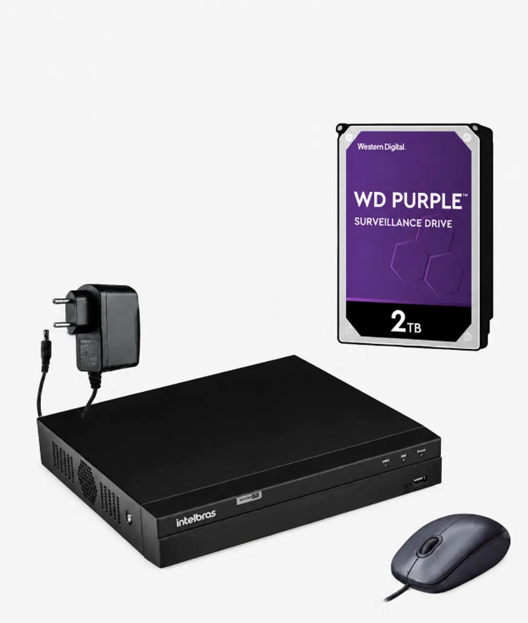 DVR MultiHD MHDX 1216: 16 Canais com HD 2TB. Purple Intelbras Voltagem.