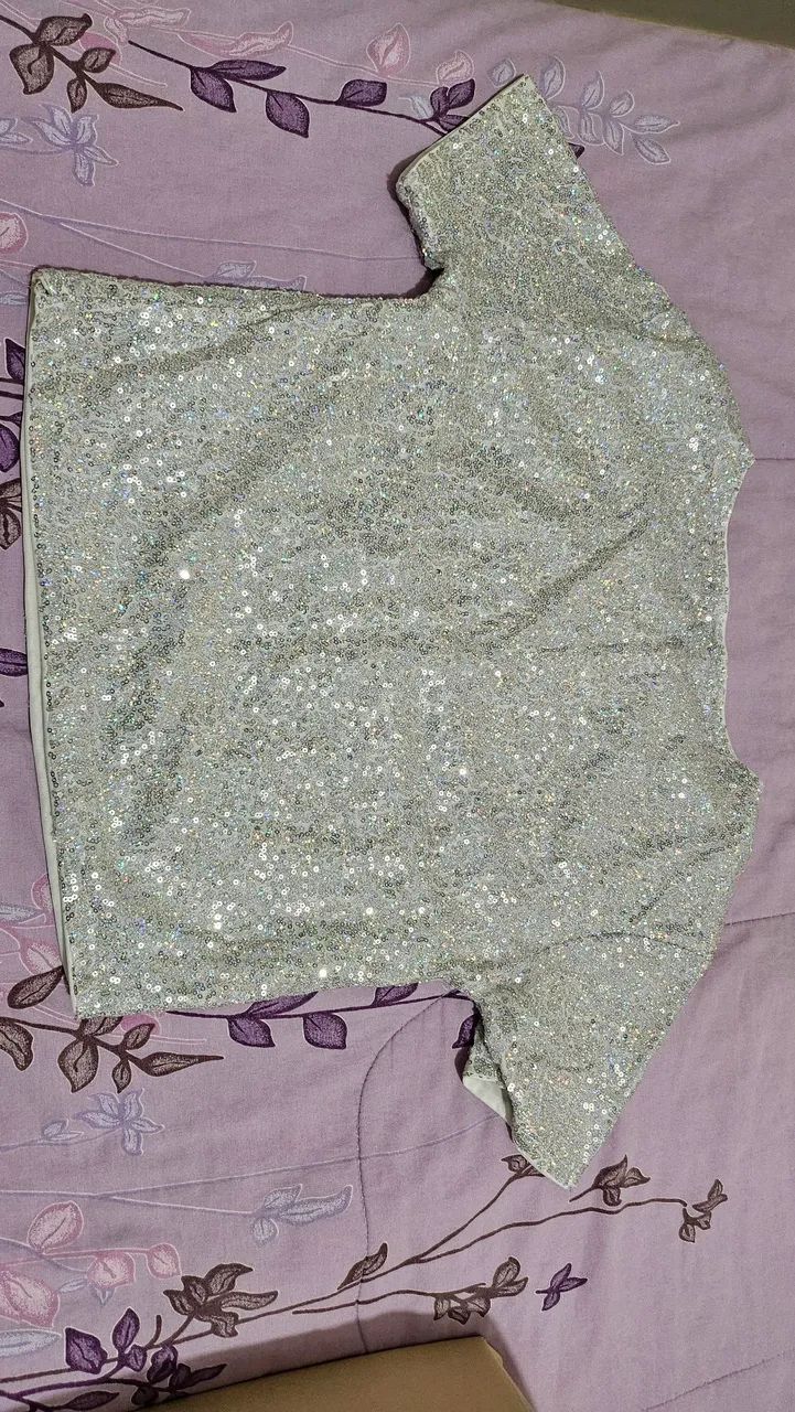BLUSA LANTEJOULA CARNAVAL, RÉVEILLON, BALADA - Foto 3