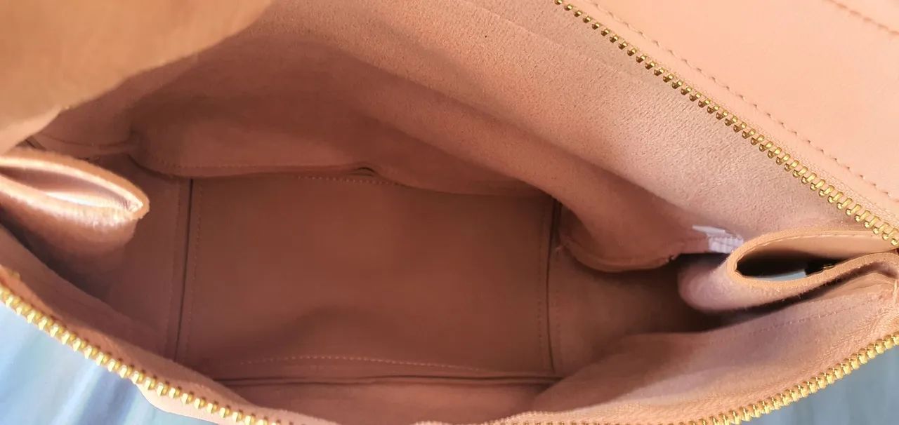 Bolsa tipo couro rosa - Foto 3