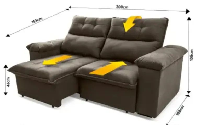 Sofá retrátil usado - Foto 3