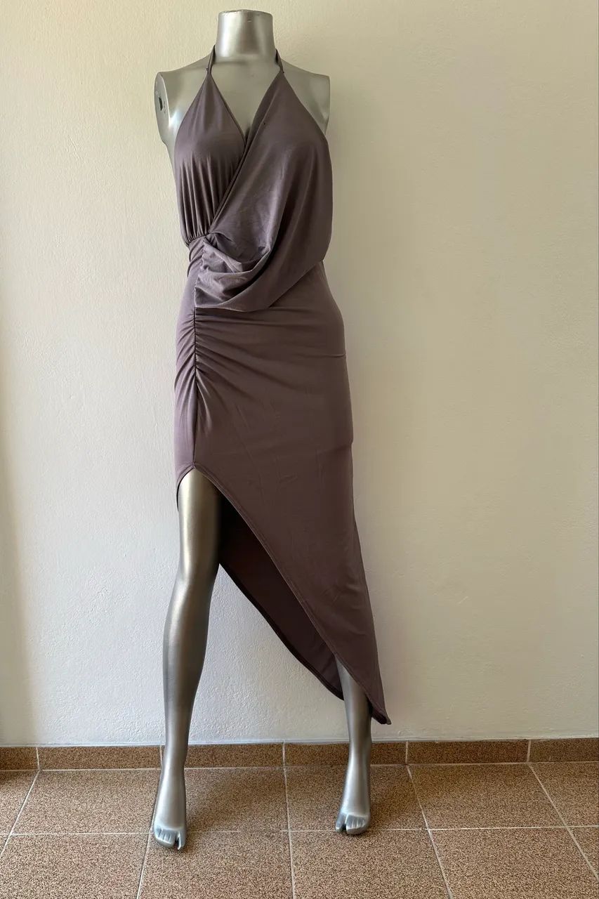 Vestido feminino elegante - modelo assimétrico - Foto 3