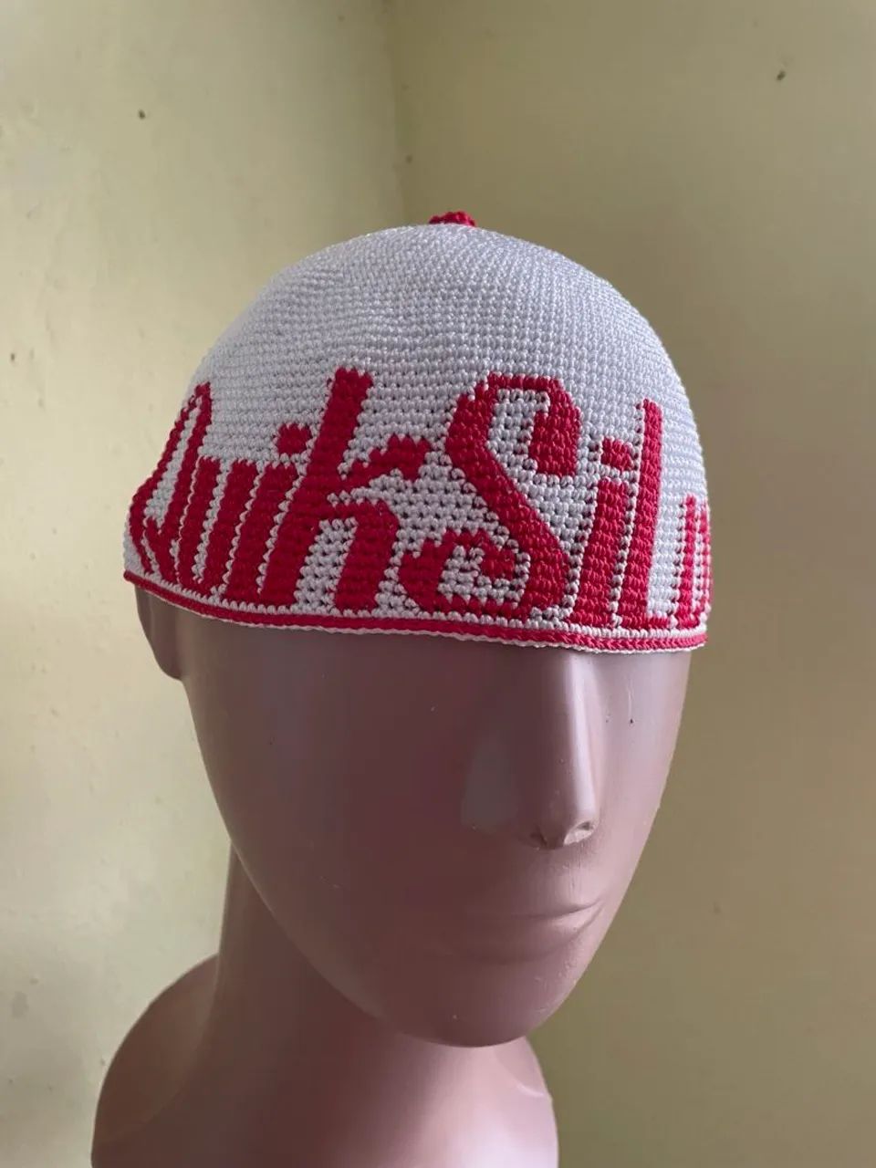 Boné de crochê quiksilver xadrez red - Foto 3