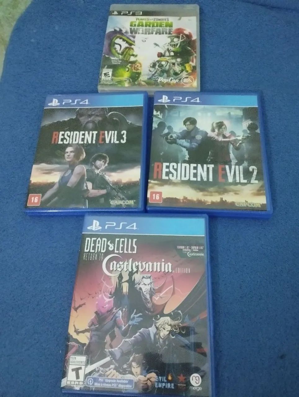 Cds de PS3 e PS4