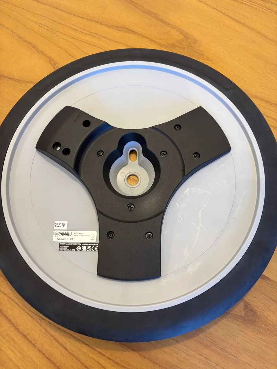 Pad De Prato De 15 Polegadas E 3 Zonas Pcy155-y Preto Yamaha - Foto 4