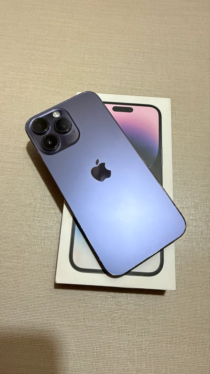 iPhone 14 Pro 256GB Deep Purple, Seminovo muito bem conservado 83