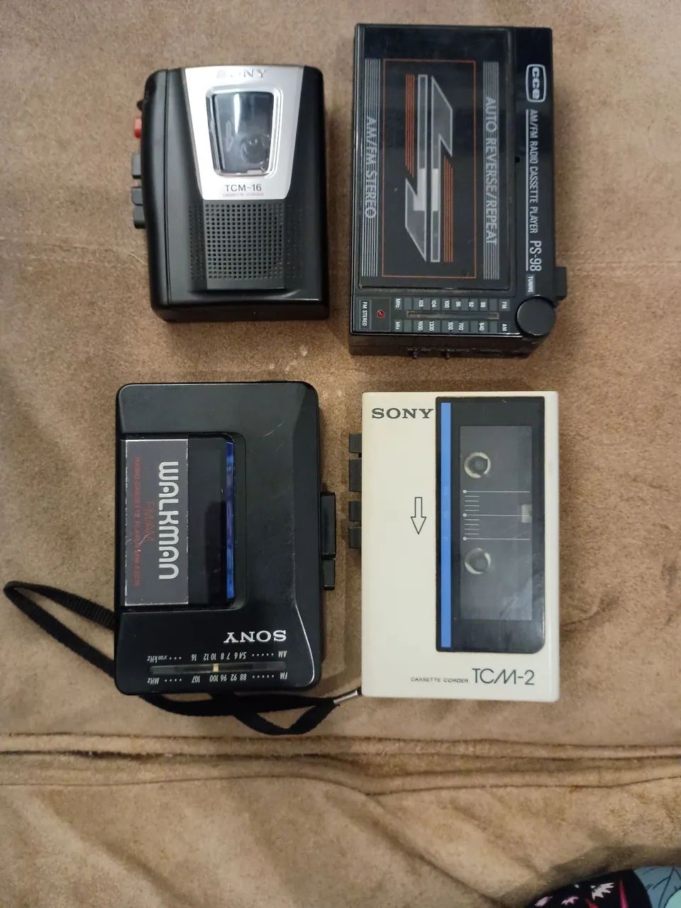 Walkmans k7 vintage conjunto