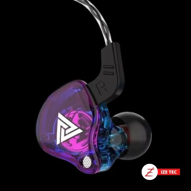 Fone QKZ AK6 Roxo com Microfone Integrado Original - Fones de