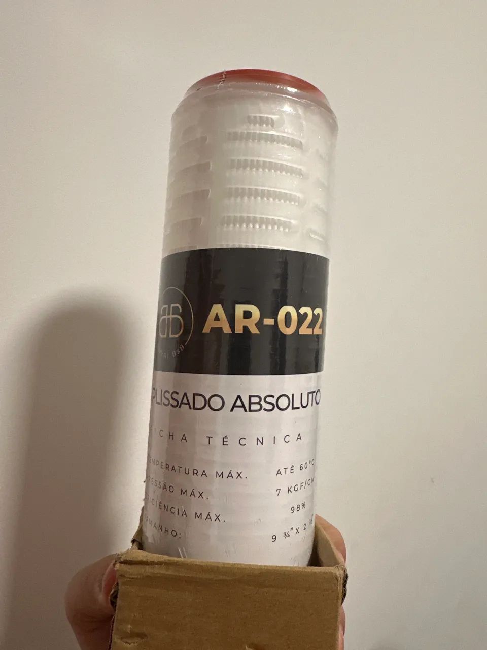 Filtro anti bactéria novo