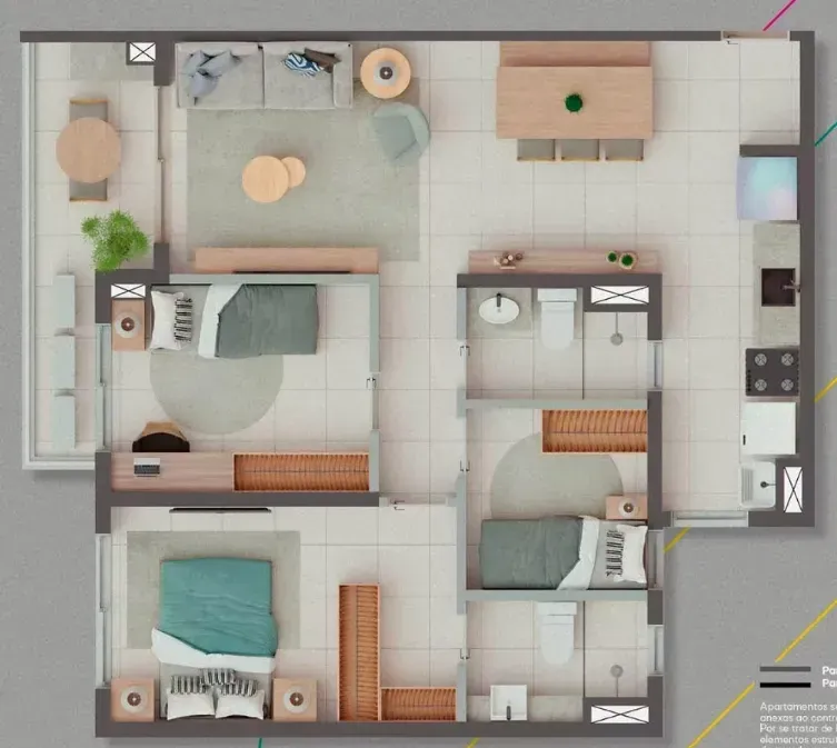 PLANTA 68m²