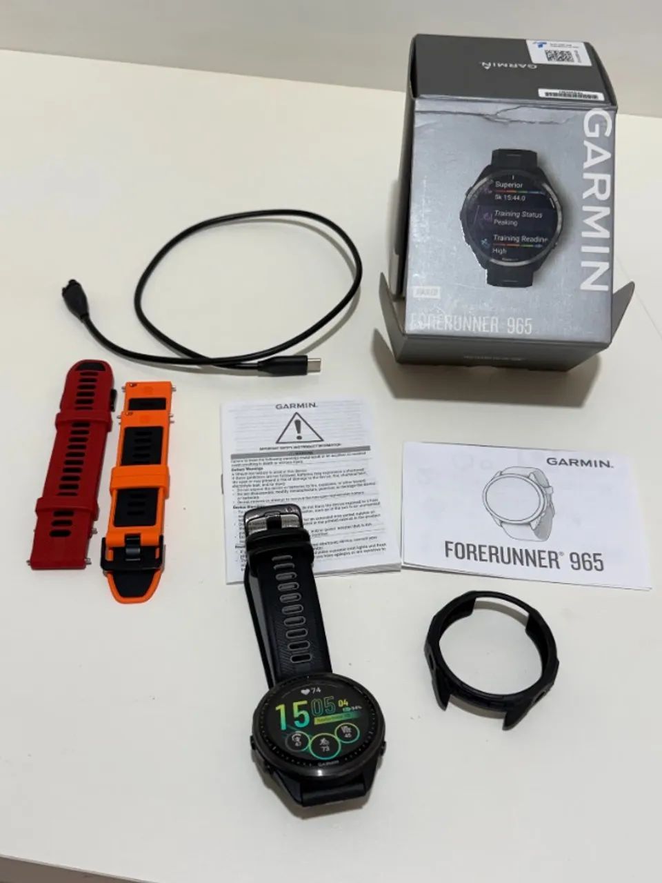 Garmin Forerunner 965 AMOLED + Pulseiras Extras | Completo - Foto 2