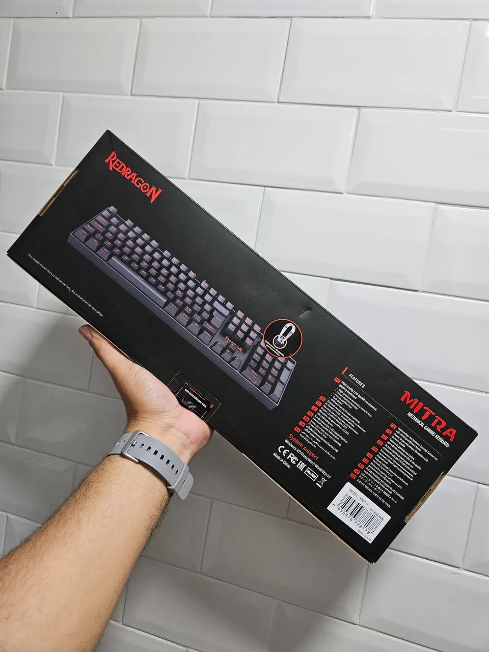 Teclado Mecânico Gamer Redragon Mitra RED