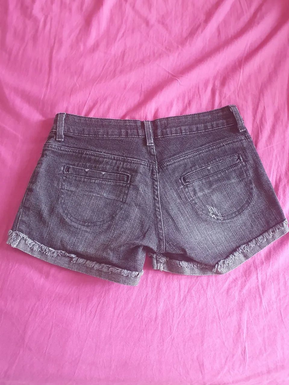 Short jeans cinza  - Foto 2