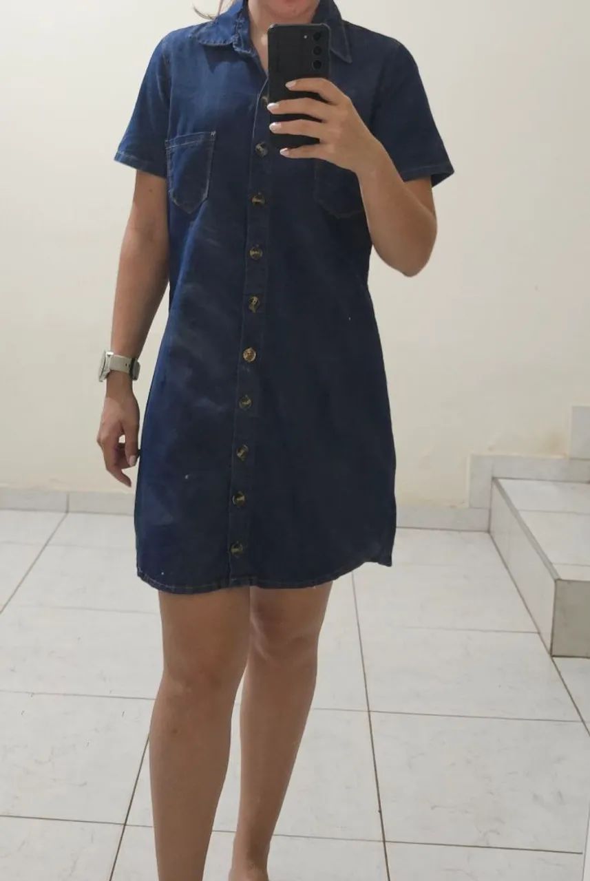 Vestido Jeans Soltinho 