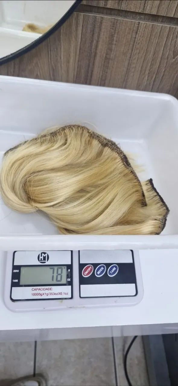 Mega hair cabelo loiro humano do sul
