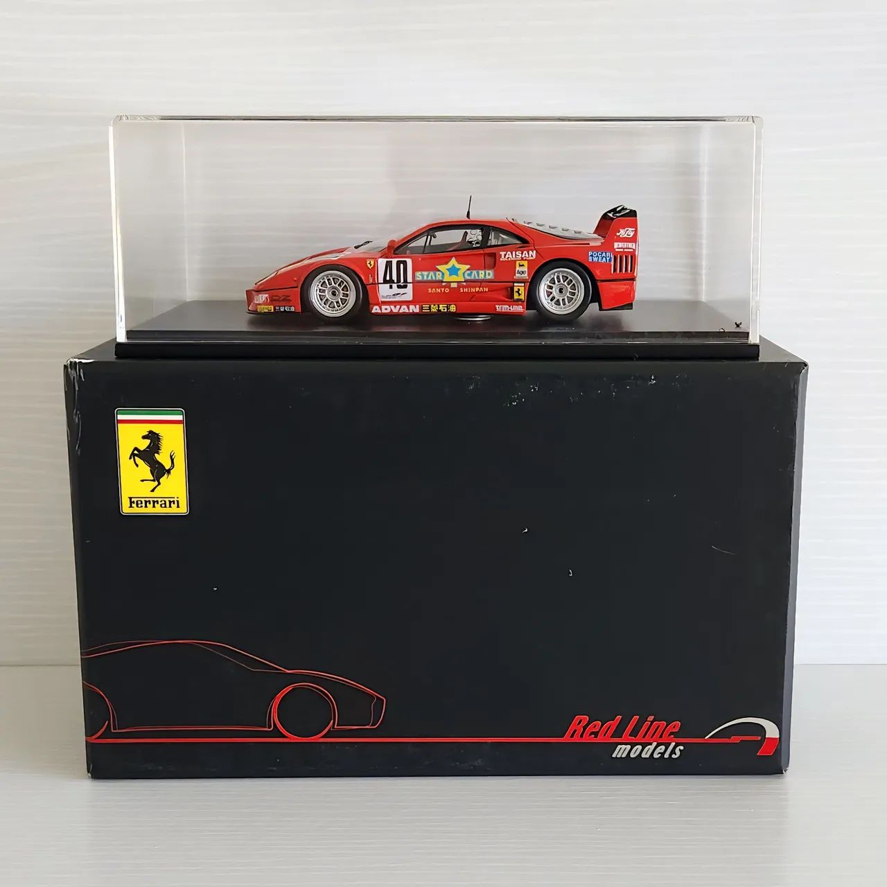 Ferrari F40 Taisan Star Card #40 JGTC 1995 - Red Line Models