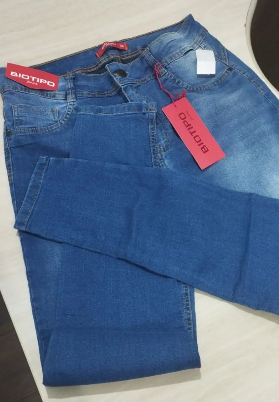 Calça Jeans Feminina Plus Size Biotipo Tam. 50 - Foto 2