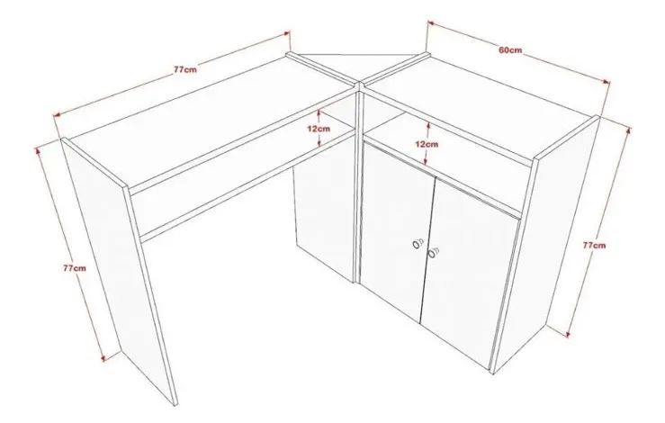 Mesa Manicure em L - Foto 3