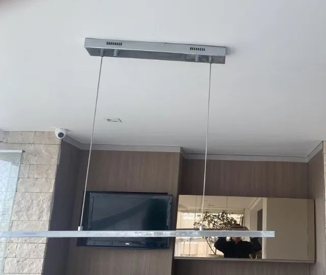 Luminária Pendente Cromado Led