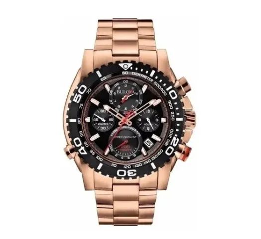 Relógio Bulova Precisionist Chronograph 98B213 Rose Gold