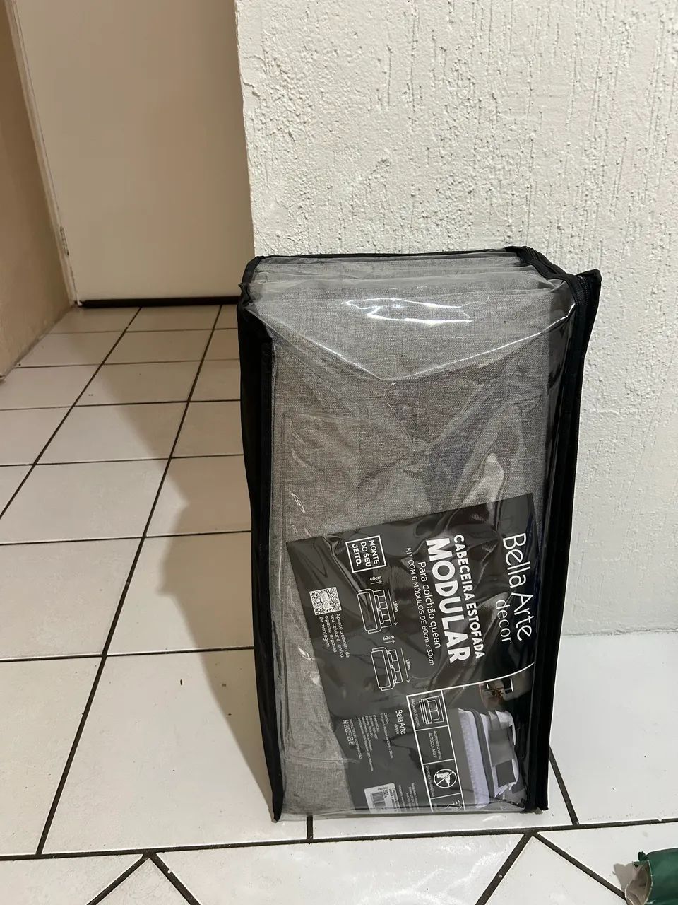 Cabeceira estofada modular (Colchão Queen)