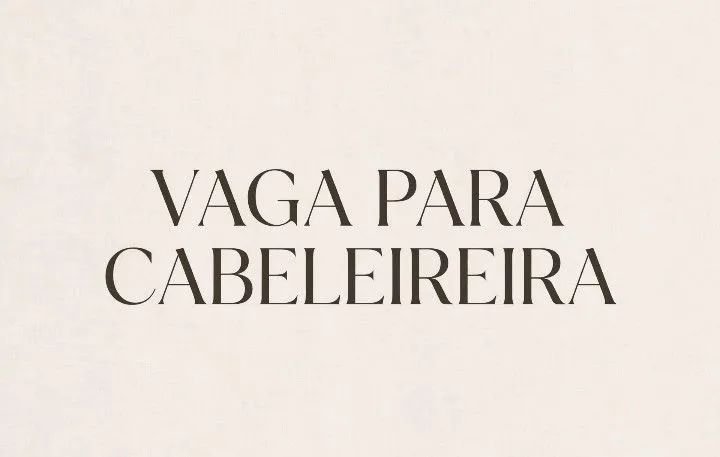 Vaga para cabeleira 