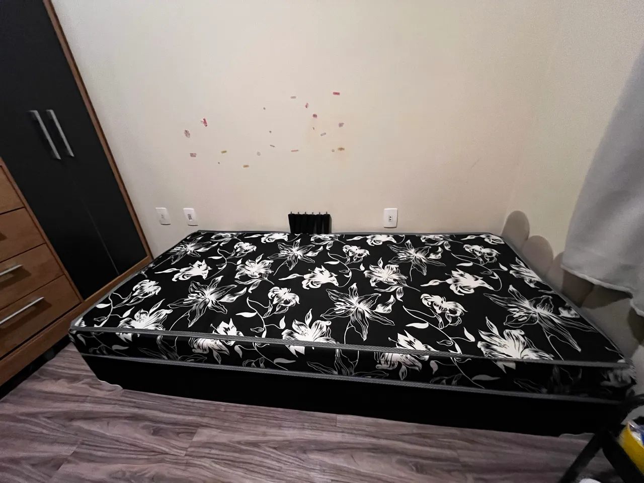 Cama Box Solteiro Conjugado, Sleep Black 88×188