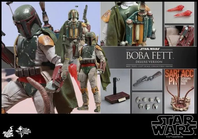 Boneco Boba Fett Deluxe Star Wars Ep.vi Hot Toys Retorno De Jedi
