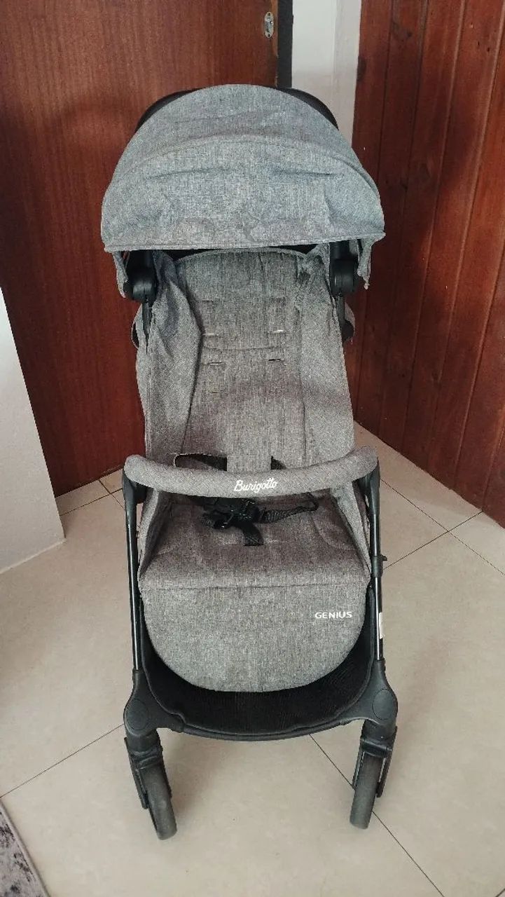 Carrinho de Bebê Burigotto Genius - Cinza